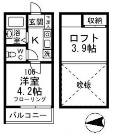 ジョンシェ高円寺の物件間取画像